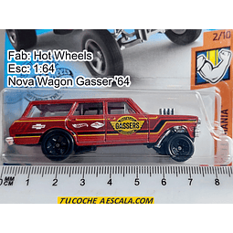 Nova Wagon Gasser '64, Hot Wheels, Escala 1-64