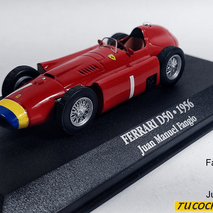 Ferrari D50 1956 Juan Manuel Fangio, Ediciones Atlas, Escala 1-43 1