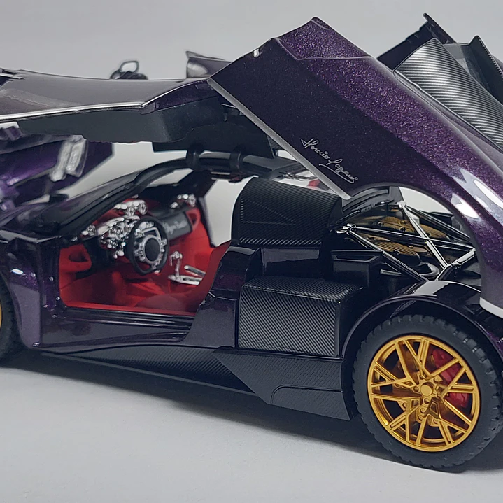 Pagani Huayra Roadster, morado Chino, Escala 1-24 5