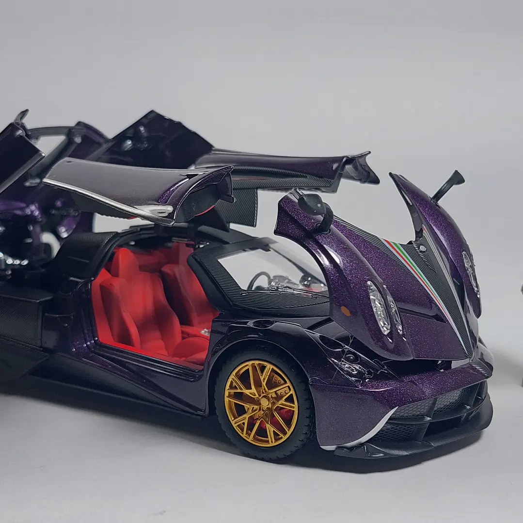 Pagani Huayra Roadster, morado Chino, Escala 1-24 6