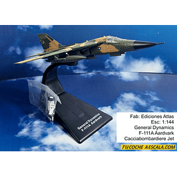 General Dynamics F-111A Aardvark Cacciabombardiere Jet, Ediciones Atlas, Escala 1-144