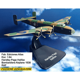 Handley Page Halifax Bombardiere Airplane 1938 -RAF-, Ediciones Atlas, Escala 1-144