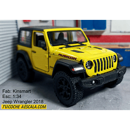 Jeep Wrangler Verde Escala 1/34 Marca Kinsmart