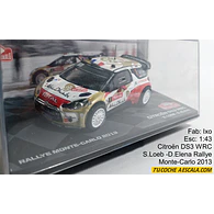 Citroën DS3 WRC S.Loeb -D.Elena Rallye Monte-Carlo 2013, Ixo, Escala 1-43