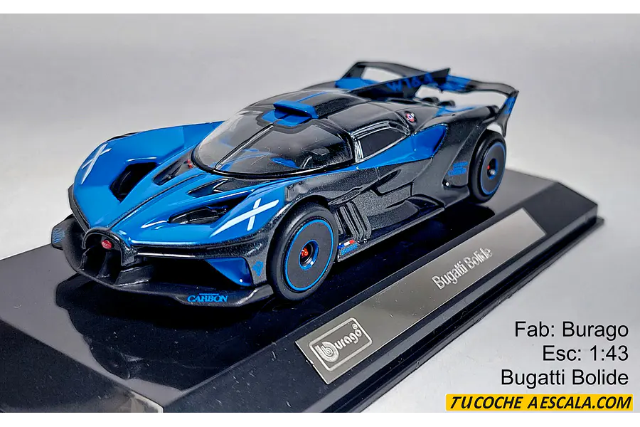 Bugatti Bolide, Burago, Escala 1-43