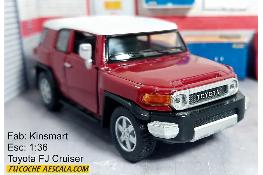 Toyota Fj Cruiser Kinsmart 1/36 rojo