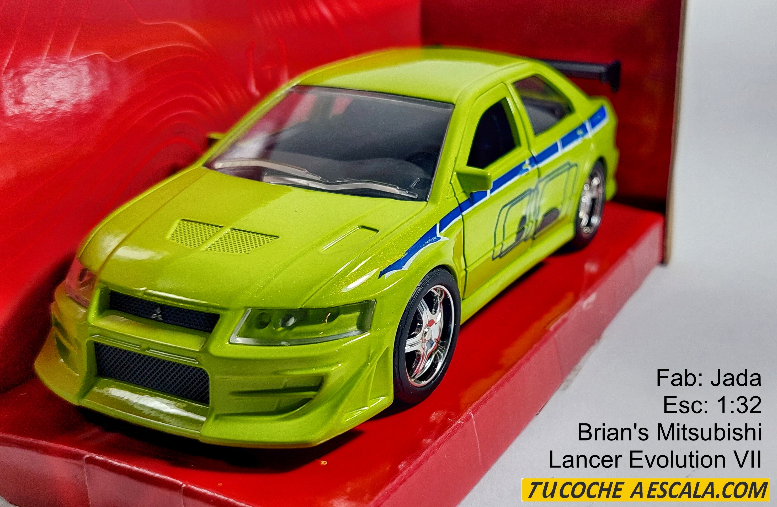 Brian's Mitsubishi Lancer Evolution VII, Jada, Escala 1-32