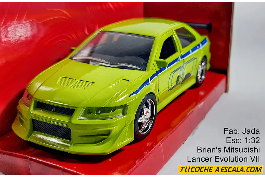 Brian's Mitsubishi Lancer Evolution VII, Jada, Escala 1-32