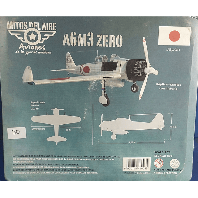 A6M3 ZERO, Escala 1-72