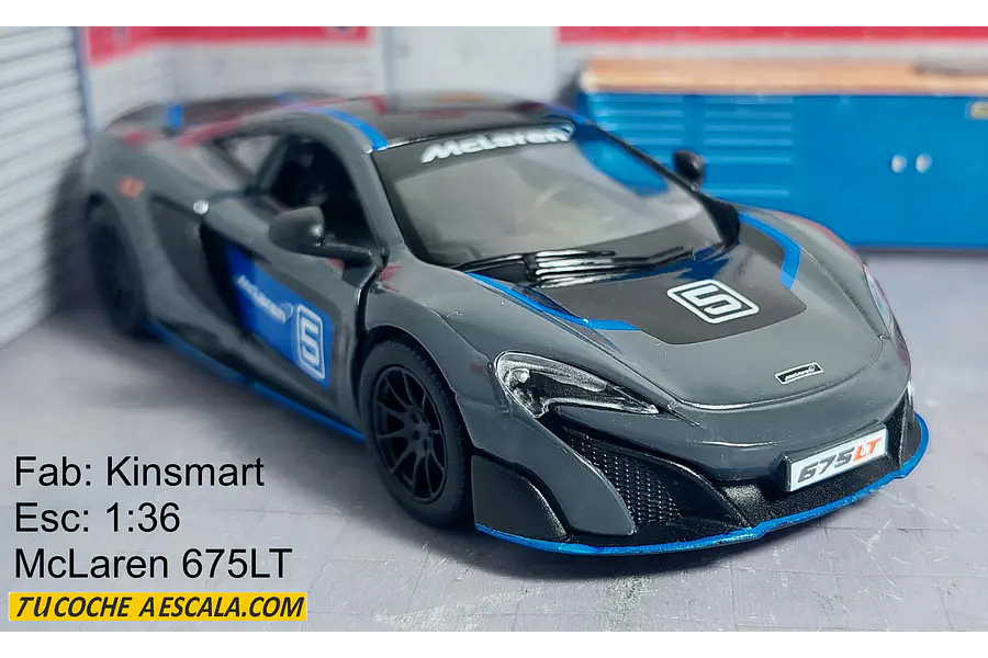 McLaren 675LT, Kinsmart, Escala 1-36