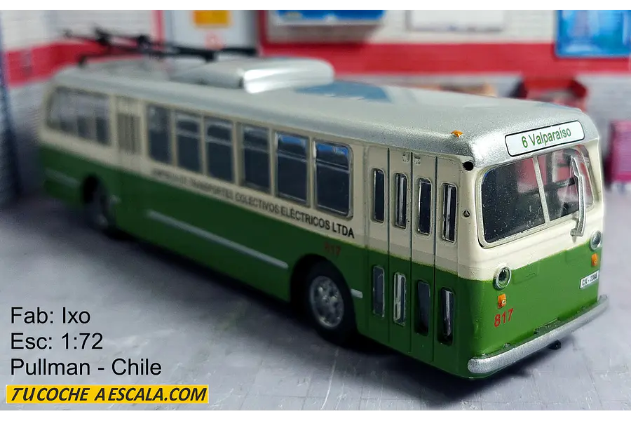 TROLLE BUS DE CHILE chile, Escala 1/72, De Coleccion
