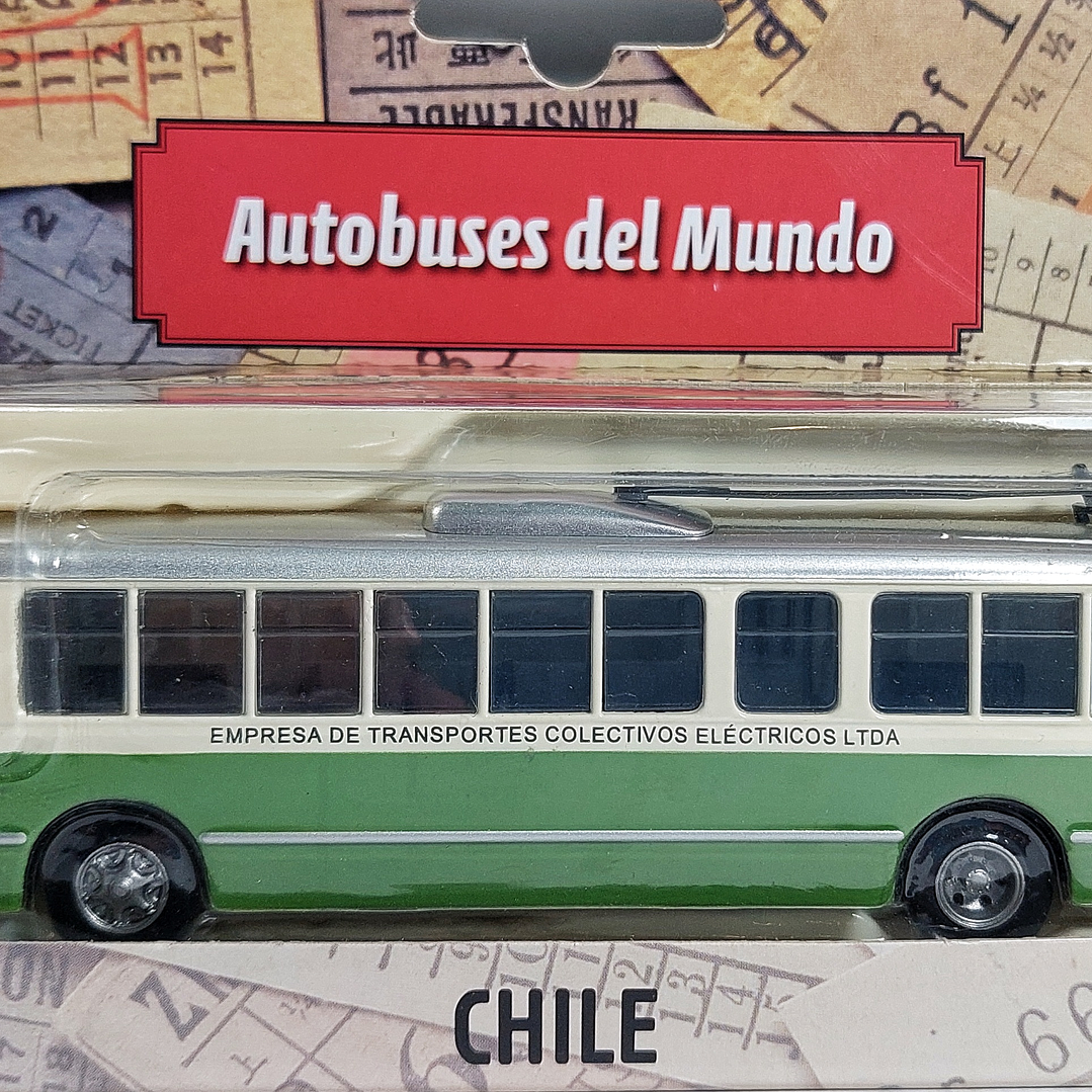 TROLLE BUS DE CHILE chile, Escala 1/72, De Coleccion  1