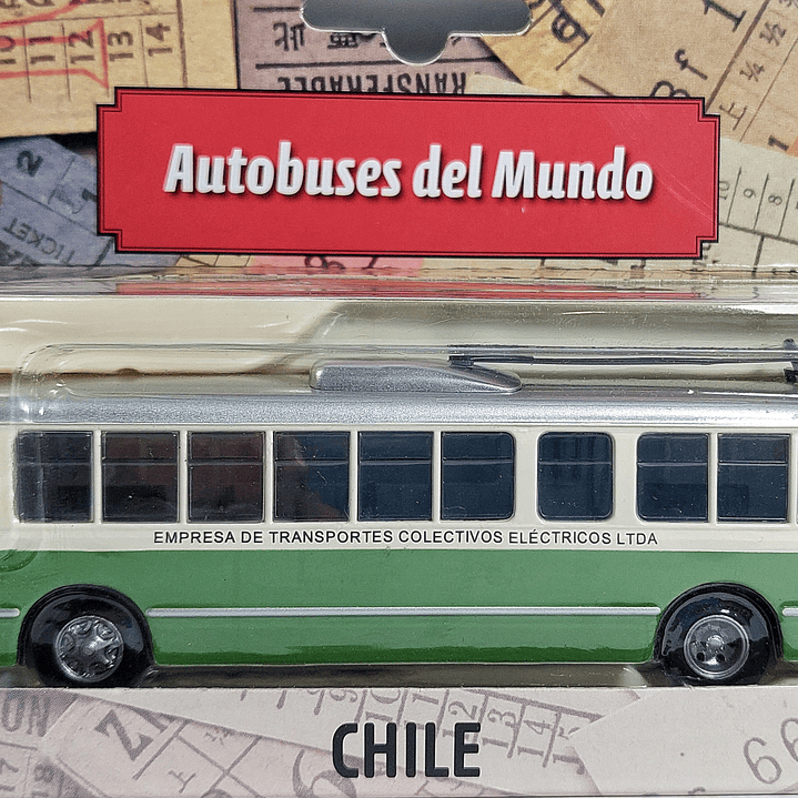 TROLLE BUS DE CHILE chile, Escala 1/72, De Coleccion  1