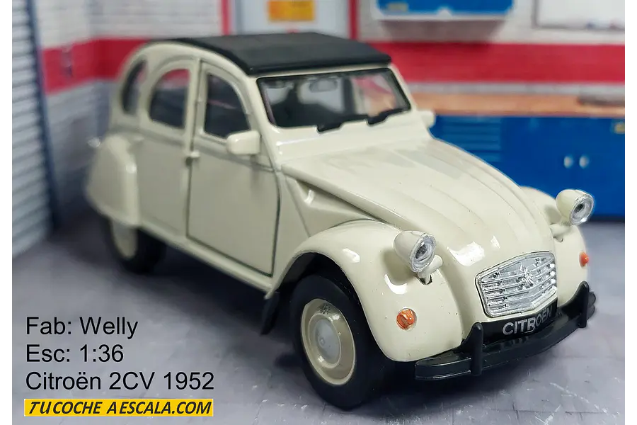 Citroën 2CV 1952, Welly, Escala 1-36