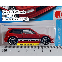 Honda Civic EF '90, Hot Wheels, Escala 1-64