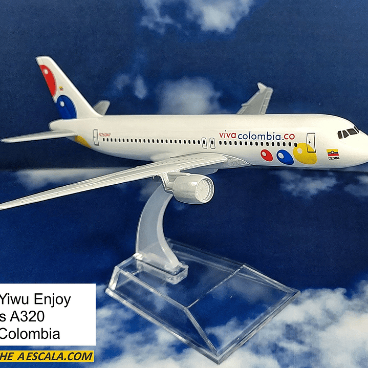 AIR BUS  A 320 VIVA COLOMBIA , Avión A Escala 1-400 1