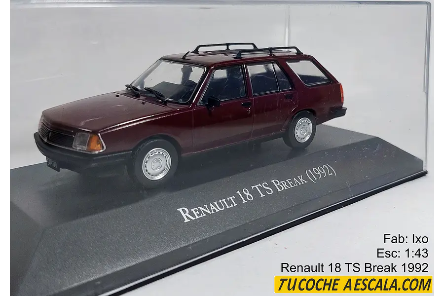 Renault 18 TS Break 1992, Ixo, Escala 1-43
