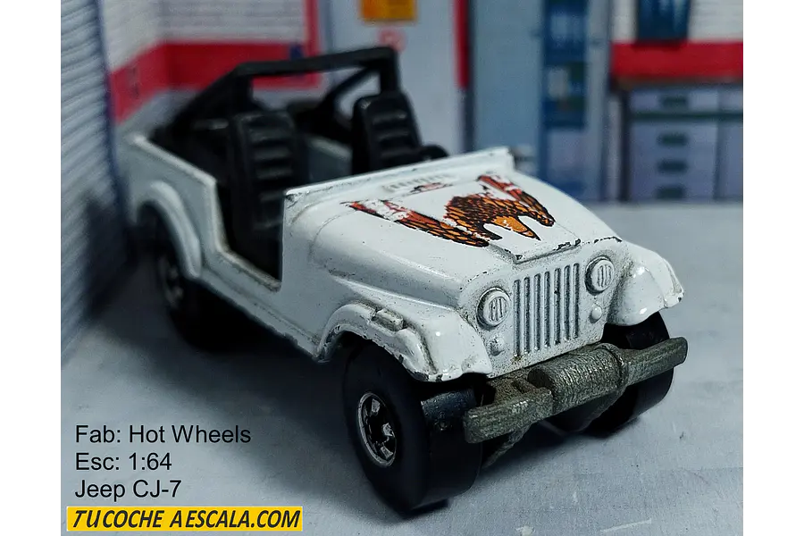 Jeep CJ-7,Hot Wheels, Escala 1-64