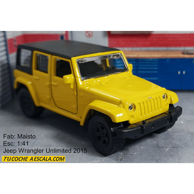 Jeep Wrangler Unlimited 2015, Maisto, Escala 1-41