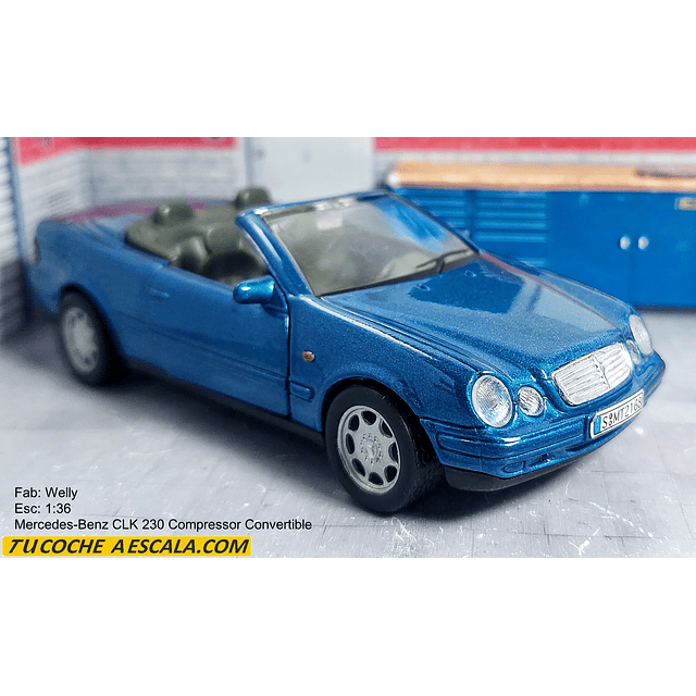 Mercedes-Benz CLK 230 Compressor Convertible, Welly, Escala 1-36