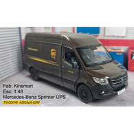 Mercedes-Benz Sprinter UPS, Kinsmart, Escala 1-48