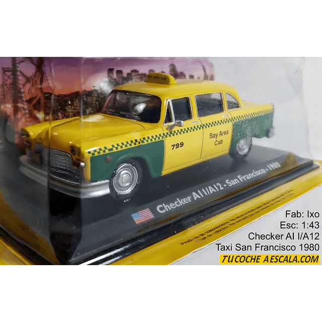 Checker AI I-A12 Taxi San Francisco 1980, Ixo, Escala 1-43