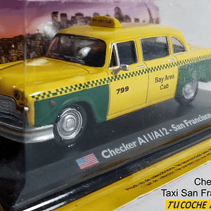 Checker AI I-A12 Taxi San Francisco 1980 SIN BLISTER, Ixo, Escala 1-43