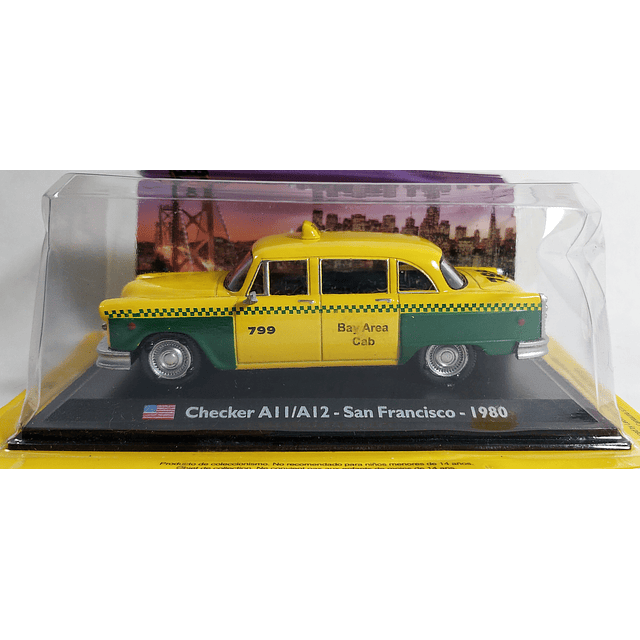 Checker AI I-A12 Taxi San Francisco 1980, Ixo, Escala 1-43