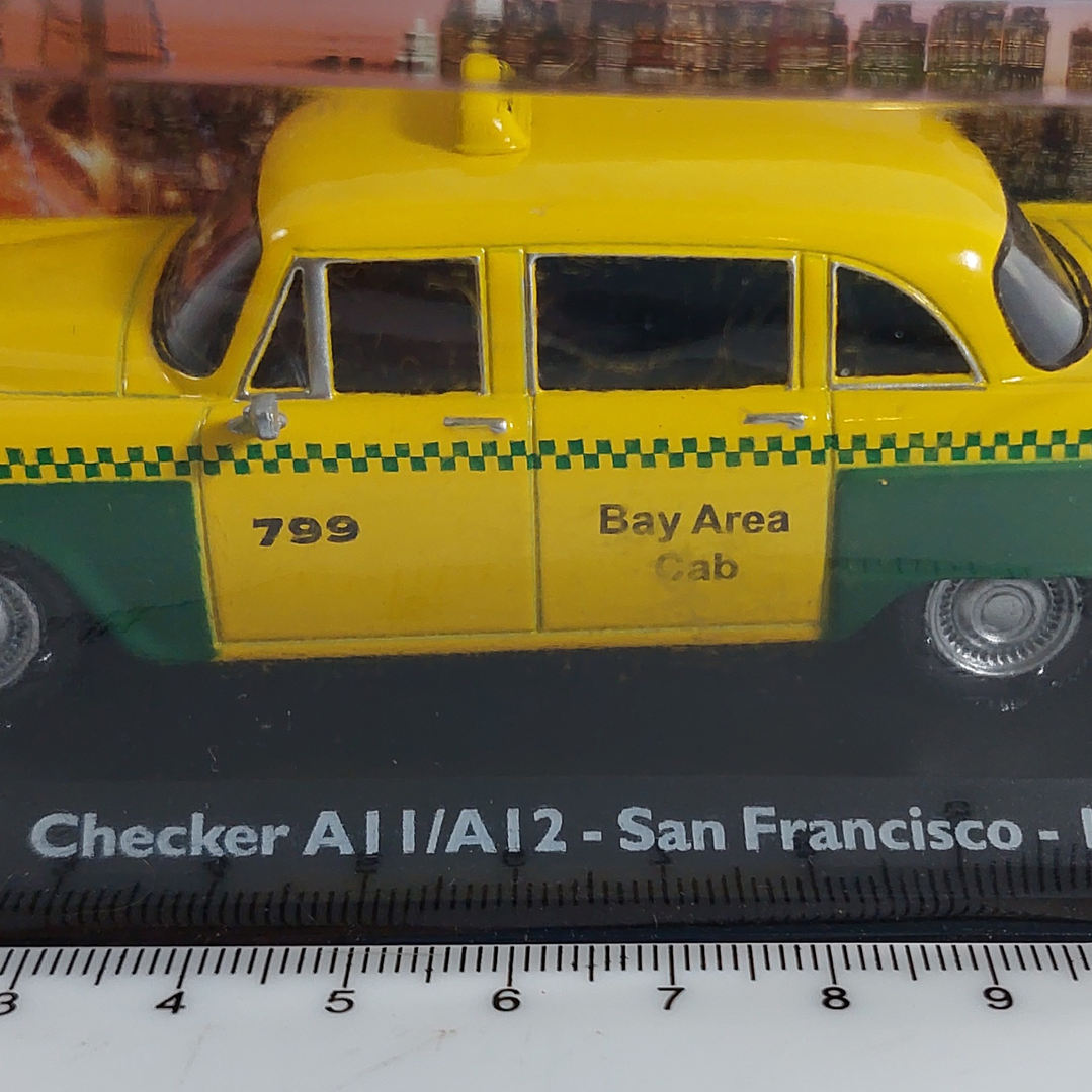 Checker AI I-A12 Taxi San Francisco 1980 SIN BLISTER, Ixo, Escala 1-43 3