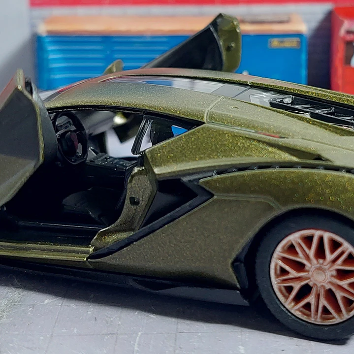Lamborghini Sian FKP 37, Kinsmart, Escala 1-36 6