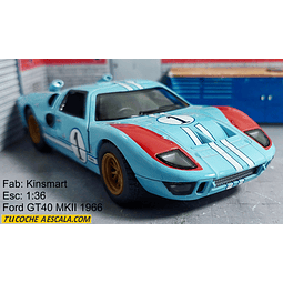 Ford GT40 MKII 1966, Kinsmart, Escala 1-36