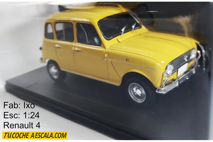Renault 4 amarillo, Ixo, Escala 1-24