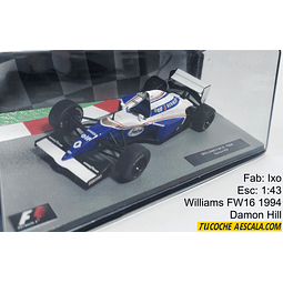 Formula 1, DAMON HILL , Williams FW16 1994, Carro Escala Colección
