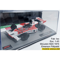 McLaren M24 1974 Emerson Fittipaldi, Ixo, Escala 1-43