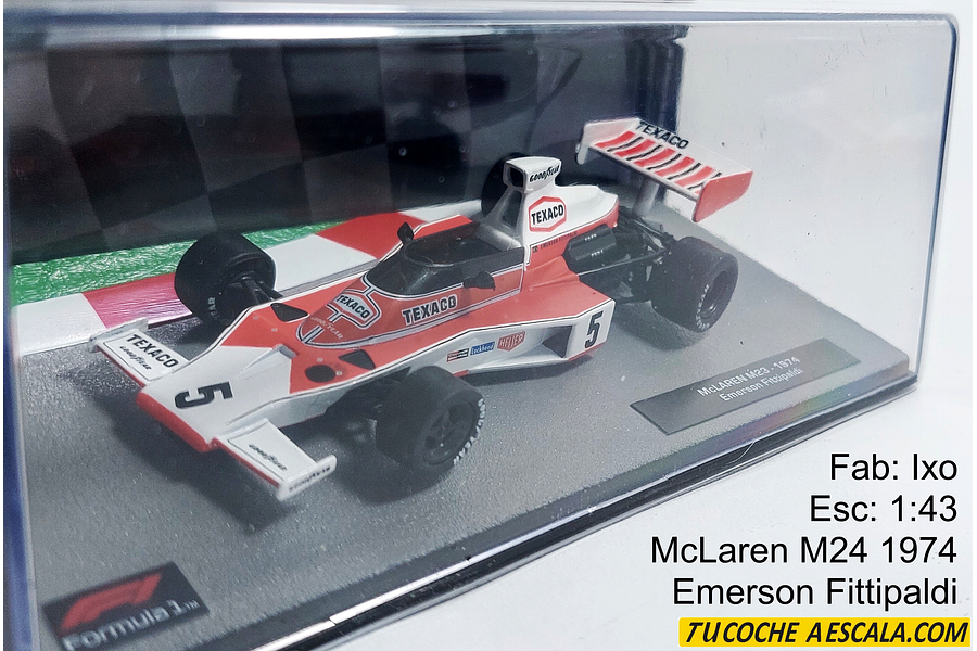 McLaren M24 1974 Emerson Fittipaldi, Ixo, Escala 1-43