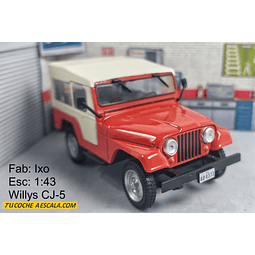 Jeep Willys Cj5 , Carro A Escala 1/43 Marca Ixo