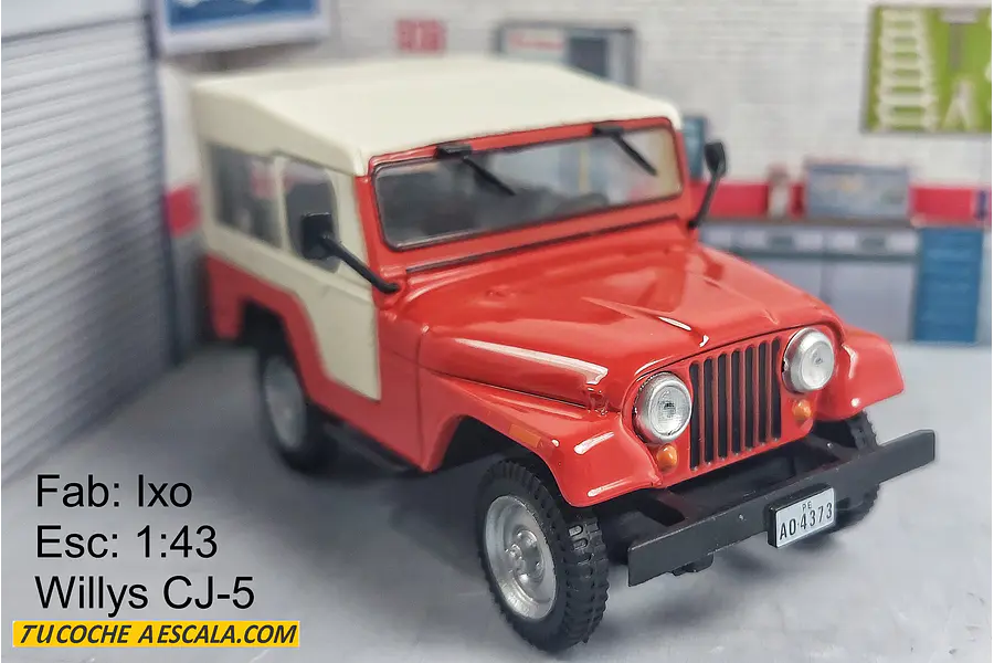 Jeep Willys Cj5 , Carro A Escala 1/43 Marca Ixo