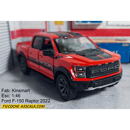 Ford F-150 Raptor 2022, Kinsmart, Escala 1-36