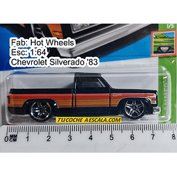 Chevrolet Silverado '83, Hot Wheels, Escala 1-64