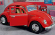 VOLKSWAGEN Escarabajo ROJO  MATE Escala 1-32