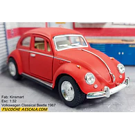 VOLKSWAGEN Escarabajo ROJO  MATE Escala 1-32