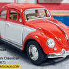 Volkswagen Escarabajo, rojo  CON BLANCO Escala 1/32 Carro De Coleccion