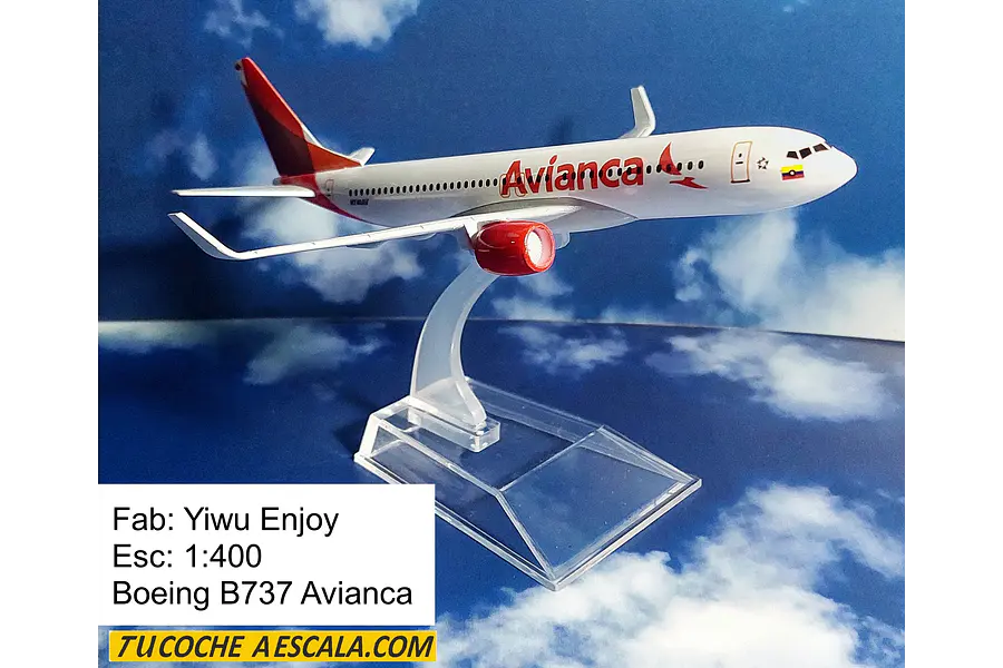 Boeing B737 Avianca, Yiwu Enjoy, Escala 1-400