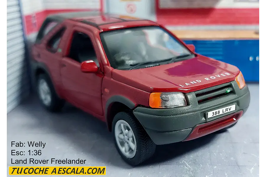 Land Rover Freelander vinotinto , Escala 1/36, Marca WELLY