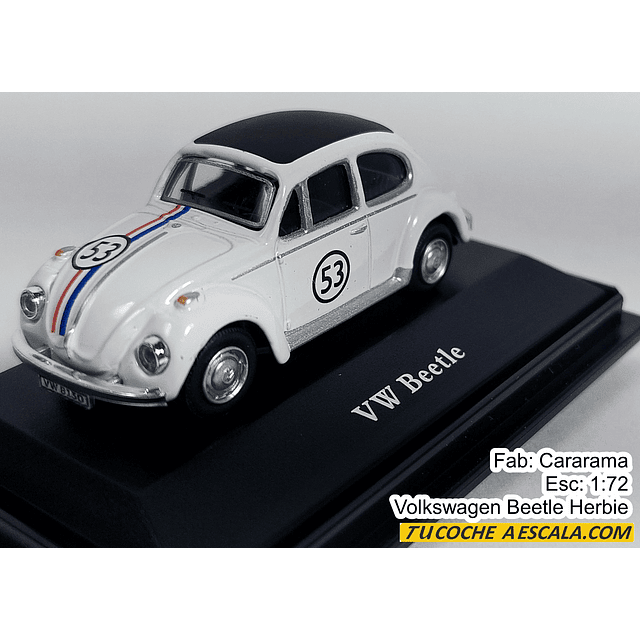 Cupido motorizado Herbie Volkswagen   A Escala 1/72 De Coleccion 