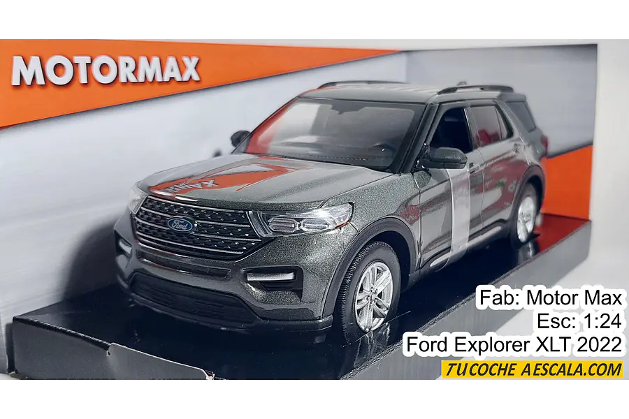 Ford Explorer XLT 2022, GRIS Motor Max, Escala 1-24