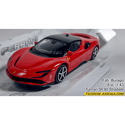 Ferrari SF90 STRADALE, Burago, Escala 1-43
