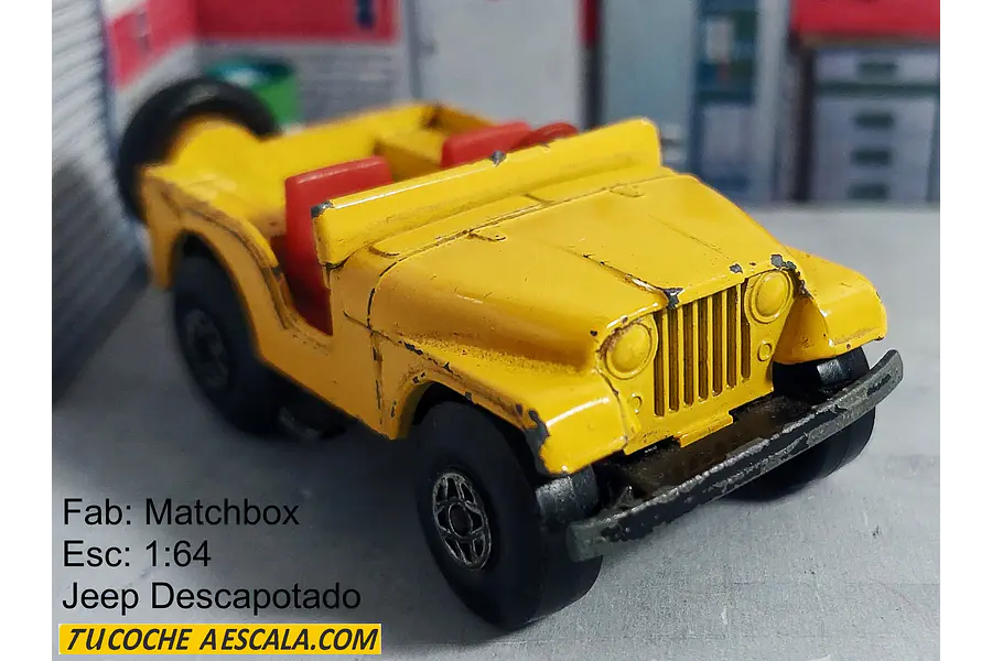 Jeep Descapotado, Matchbox, Escala 1-64