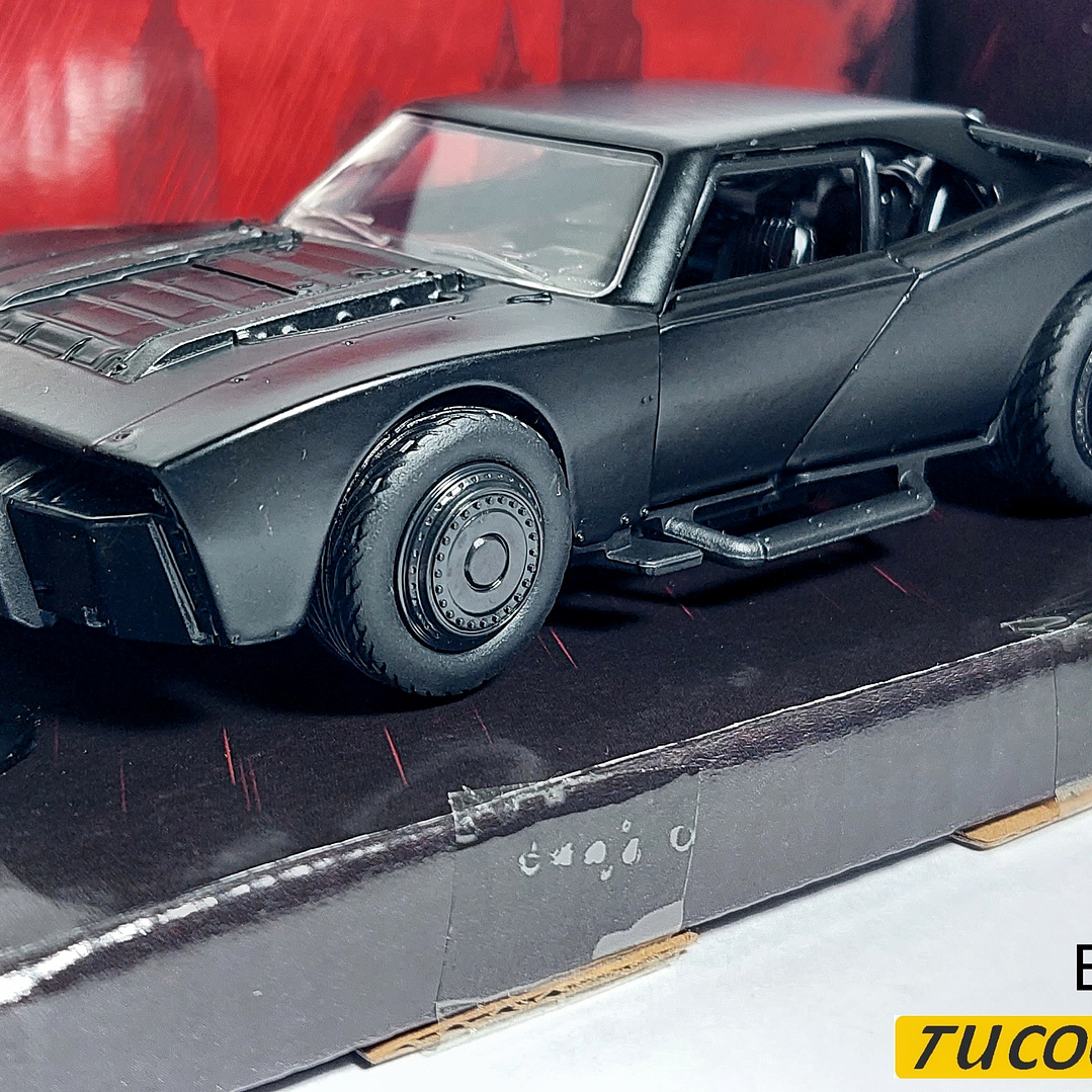 The Batman & Batmobile 1/32 marca jada Carro A Escala De Colección   5