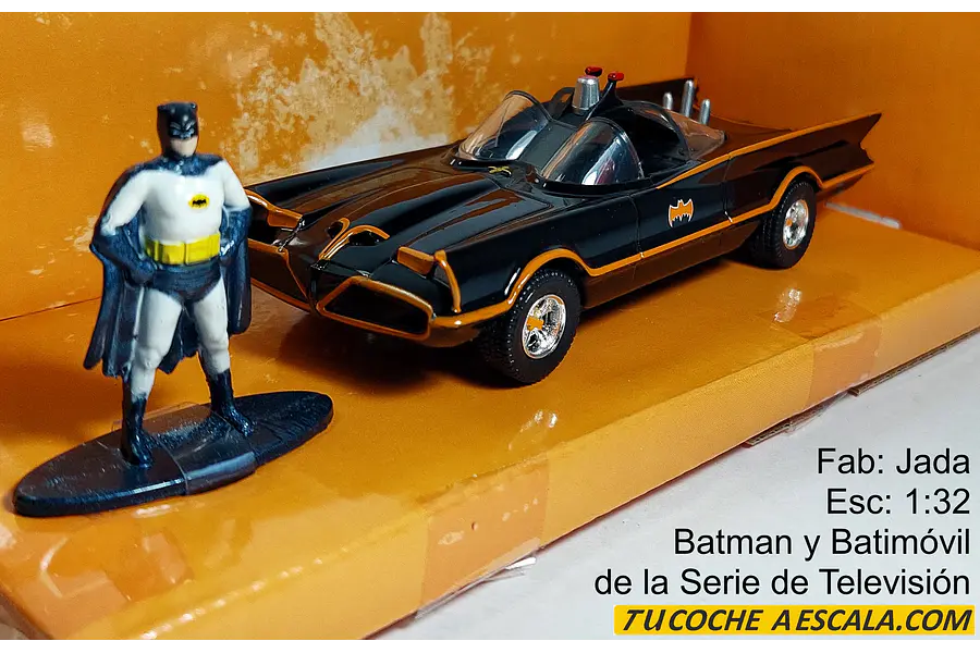 The Batman & Batmovil 1/32 marca jada con-muñeco